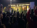 Thousands of people protesting in Bucharest