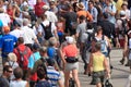 Thousands of people walk with the four-day hiking in Netherlands