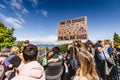 Thousands of protesters strike against government inaction on climate change in Vancouver, BC Royalty Free Stock Photo