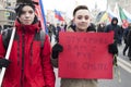 Thousands rally in Moscow to commemorate slain opposition leader before election