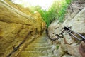 Thousands steps at mount hua Royalty Free Stock Photo