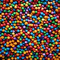 Thousands of colorful balls together - ai generated image