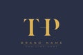 THP abstract letter logo design Royalty Free Stock Photo