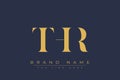 THR abstract letter logo design Royalty Free Stock Photo