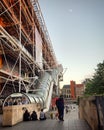 The Centre Pompidou, deconstruction building in Paris