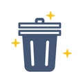 thrash can. Vector illustration decorative design Royalty Free Stock Photo