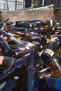 Thrashed Glass Bottles Royalty Free Stock Photo