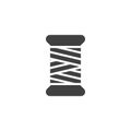 Thread bobbin vector icon