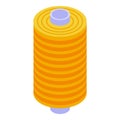 Thread bobine icon, isometric style Royalty Free Stock Photo