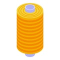 Thread bobine icon, isometric style Royalty Free Stock Photo