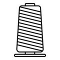 Thread bobine icon, outline style Royalty Free Stock Photo