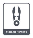 thread nippers icon in trendy design style. thread nippers icon isolated on white background. thread nippers vector icon simple Royalty Free Stock Photo