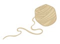 Thread on roll, knitting or sewing hobby vector