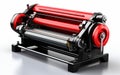 Thread Rolling Machine isolated on transparent background. Royalty Free Stock Photo