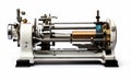 Thread Rolling Machine isolated on transparent background. Royalty Free Stock Photo