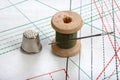 Thread on sewing plan