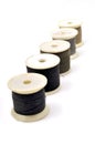 Thread spindles Royalty Free Stock Photo