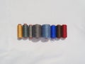 Thread spool sewings string tailor colorful on white background Royalty Free Stock Photo