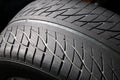 Threaded rubber tyres Royalty Free Stock Photo