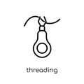 Threading icon from Sew collection. Royalty Free Stock Photo