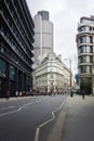 Threadneedle Street, London, UK Royalty Free Stock Photo