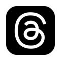 Threads app icon. Social media logo