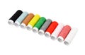 Threads on white backround Royalty Free Stock Photo