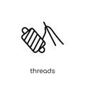 Threads icon from Sew collection. Royalty Free Stock Photo