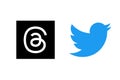 Threads. Logo Threads. Design Threads the new Social Network that will replace Twitter.