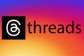 Threads. Logo Threads. Design Threads the new Social Network that will replace Twitter.