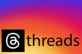 Threads. Logo Threads. Design Threads the new Social Network that will replace Twitter.