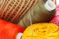 Threads and needle Royalty Free Stock Photo
