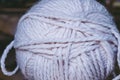 Threads of pink yarn for knitting Royalty Free Stock Photo