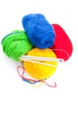 Threads and spokes for knitting Royalty Free Stock Photo