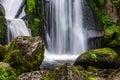 Threads of water in waterfall Triberg, Germany Royalty Free Stock Photo