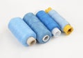 Threads on white backround Royalty Free Stock Photo