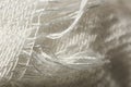 Threads of white viscose macro Royalty Free Stock Photo