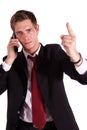 Threatening call Royalty Free Stock Photo