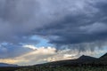 Storm clouds over mono lake Royalty Free Stock Photo