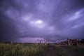 Threatening storm clouds, Pampas,
