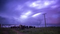 Threatening storm clouds,