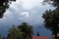 Seasonal stormy summer weather Gauteng South Africa