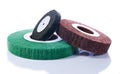 Three abrasive wheels Royalty Free Stock Photo