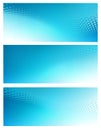 Three Abstract blue dot swirl Background Templates
