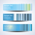 Three Abstract Header Designs Royalty Free Stock Photo