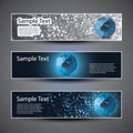 Three abstract header designs Royalty Free Stock Photo