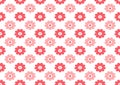 three abstract square seamless patterns with vintage groovy daisy flowers. Retro floral Royalty Free Stock Photo