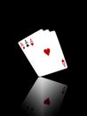 Three aces Royalty Free Stock Photo