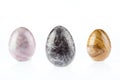 Three Agate egg shape Royalty Free Stock Photo