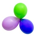 Three air balls of different colors Royalty Free Stock Photo